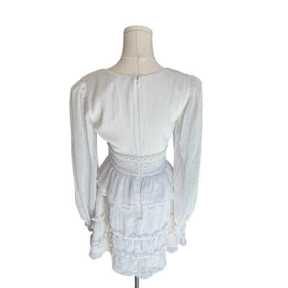 Tularosa x Revolve - Lucianna Elegant Long Sleeve Mini Lace Dress Sz XS - Picture 5 of 9
